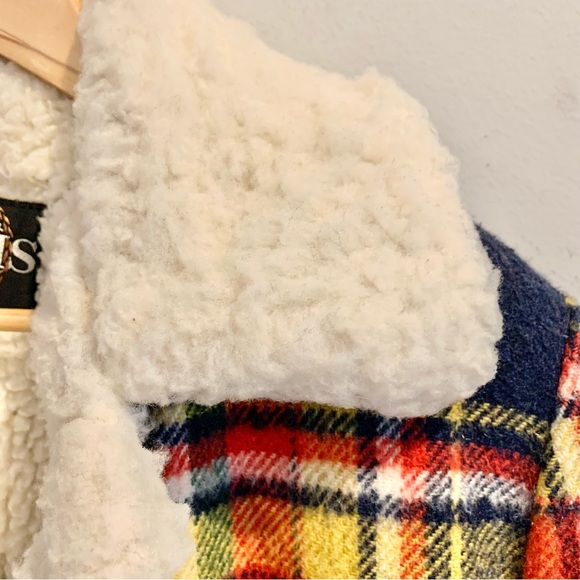 Grais Sherpa lined plaid coat VINTAGE -“yellowjackets-ish” - Picture 10 of 12